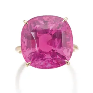 Unheated pink sapphire of Burmese origin