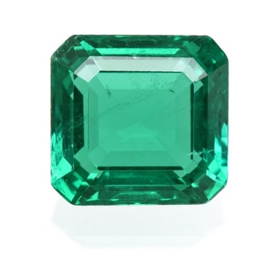 14.03 ct Colombian emerald (minor oil in fissures), sold by Christie’s Paris in June 2024 for ca. US$ 810,000. Photo: SSEF.